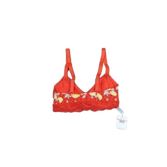 Free People Size XS Mari Printed Bralette Lace Trim Print NWT Lot of 2 $72 - Picture 2 of 2